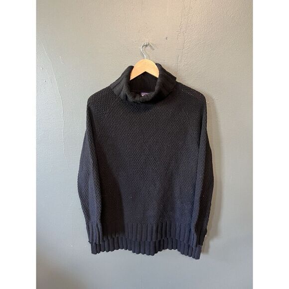 Patagonia Womens Black Knit Oversized Pullover Sweatshirt Size Small - Picture 1 of 3
